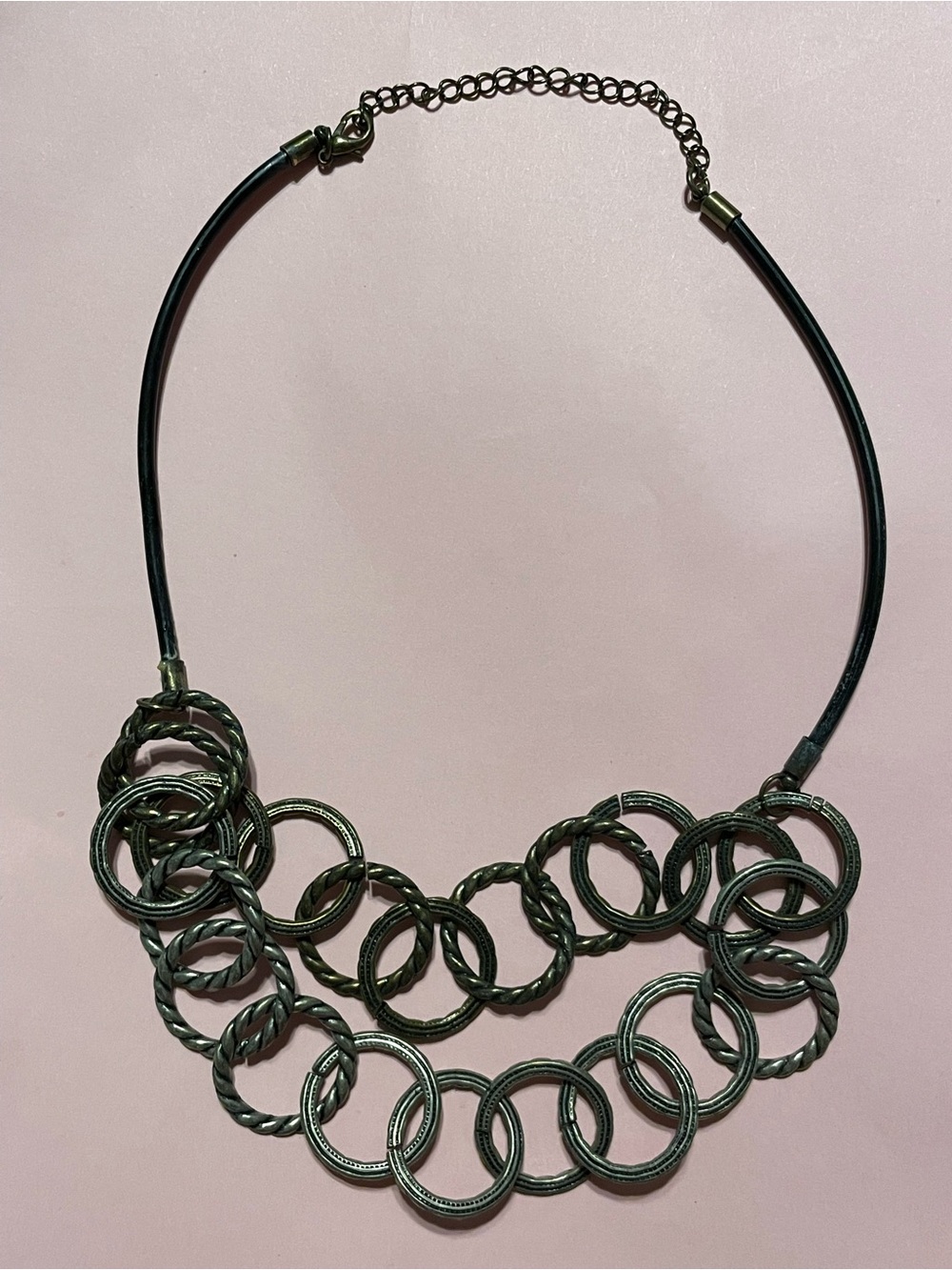 Brass Ring Necklace #9860